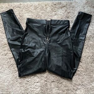 Faux Leather Pants